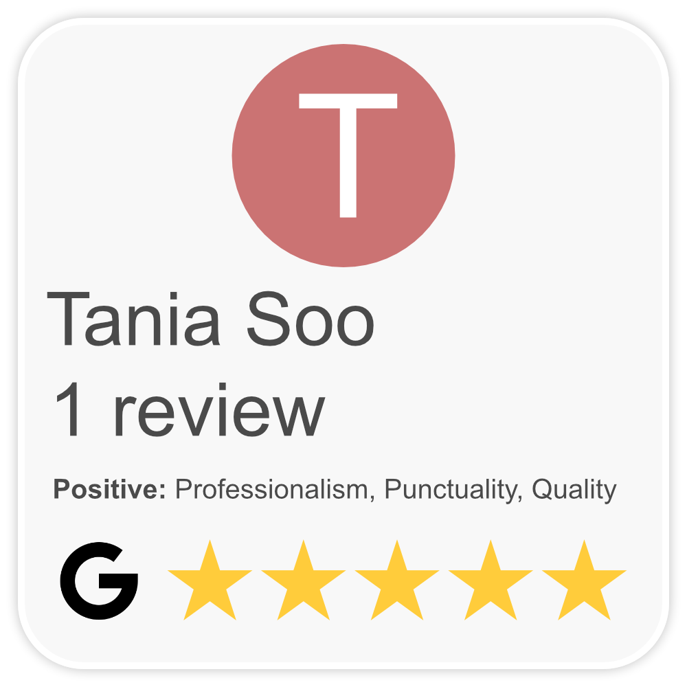 Google Review - Tania Soo
